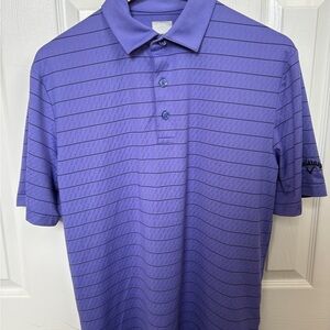 Callaway Men's Striped Purple Polo Shirt